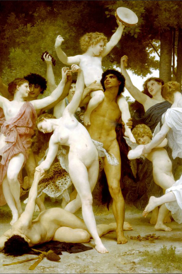 The Youth of Bacchus detail1 painting - William Bouguereau The Youth of Bacchus detail1 art painting
